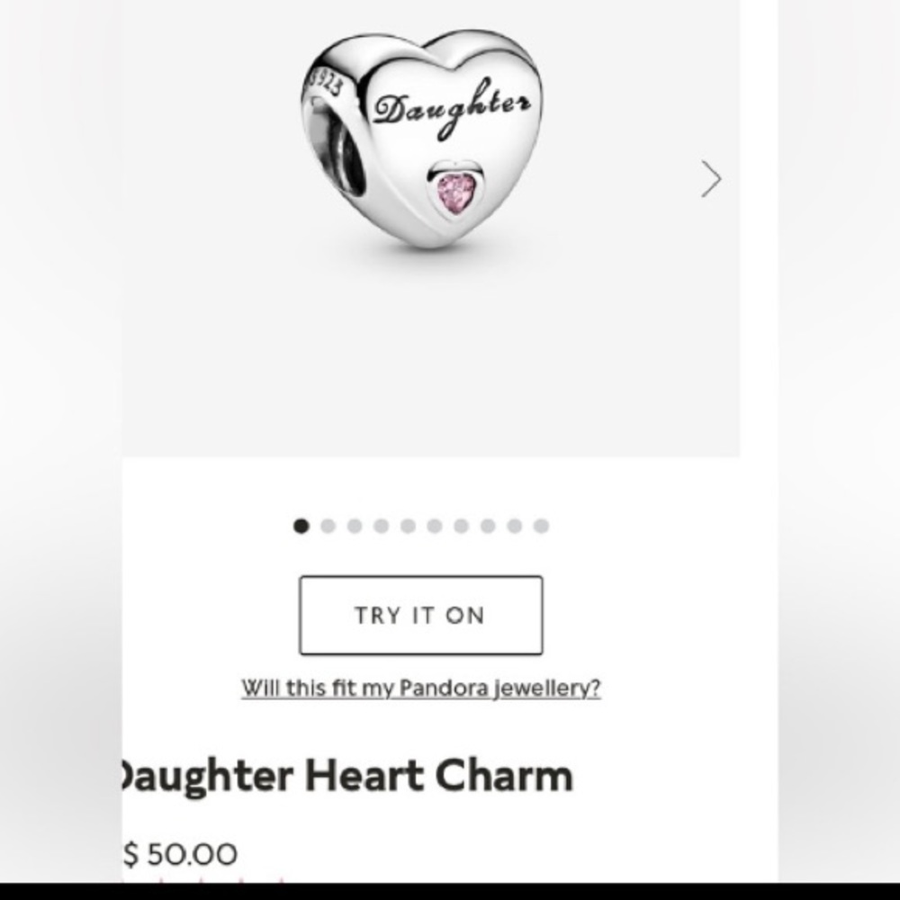 ❤️SILVER DAUGHTER CHARM❤️FITS ALL PANDORA BRACELETS❤️